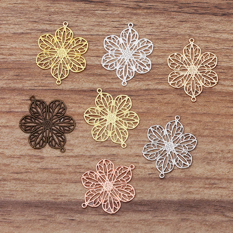 Латунные филигранные соединительные Подвески для изготовления ювелирных