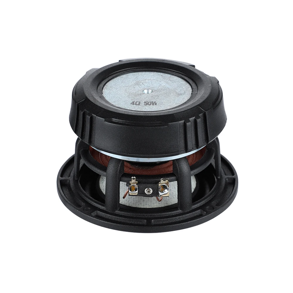 AIYIMA 4.5-дюймовый сабвуфер динамик аудио с алюминиевым конусом рамки, 4 Ом, 50 Вт, 30 ядер, стекловолоконный резиновый край, динамик наружного громкоговорителя.