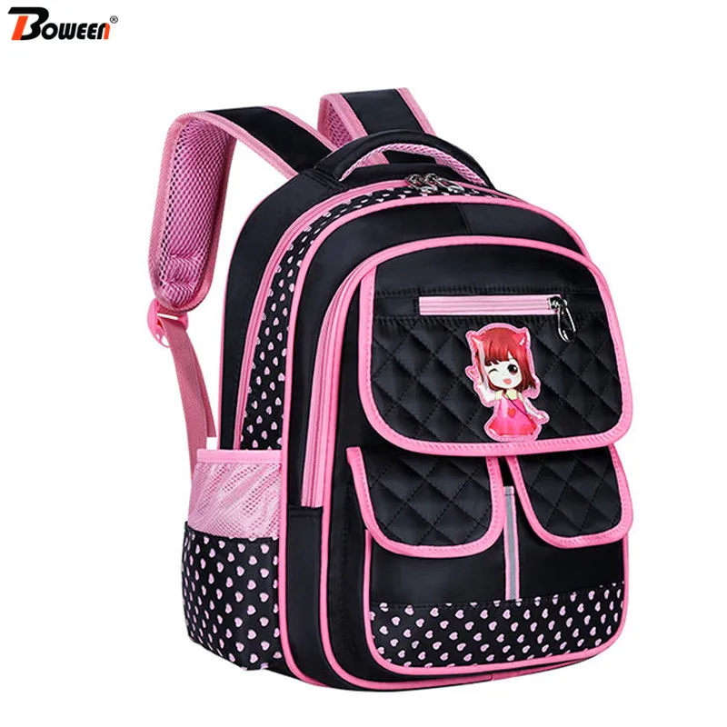 

Kids School Bags for Girls Primary School Backpacks Child Princess Orthopedic Schoolbag Waterproof Large Capacity Bookbag Girls