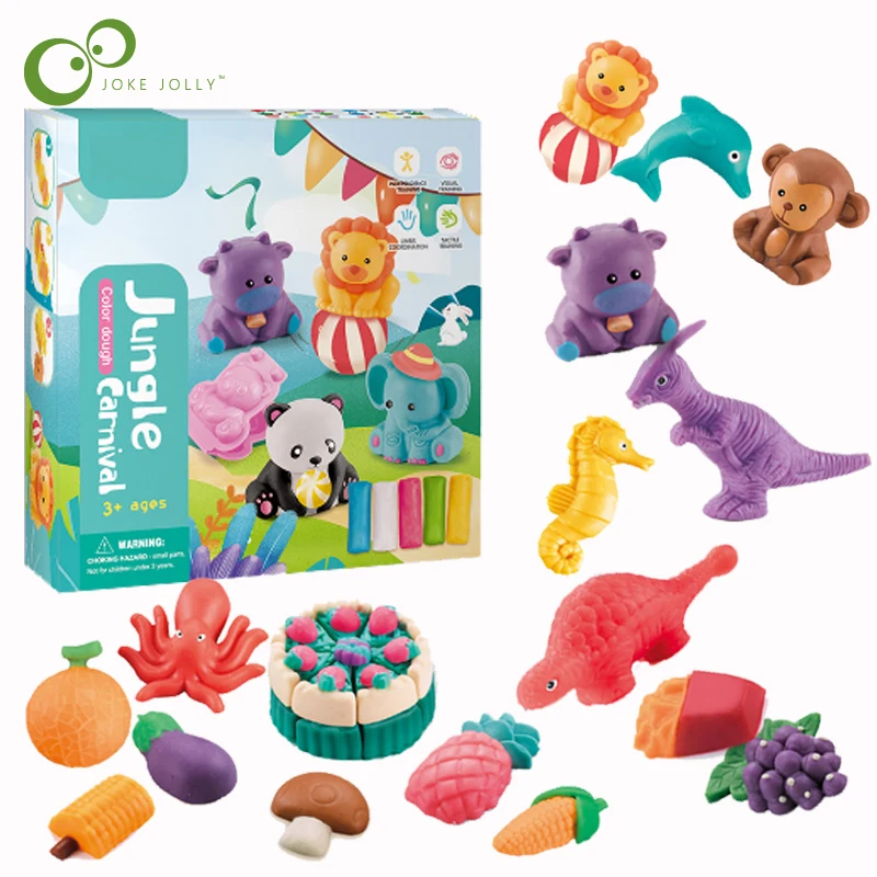 Детский набор сделай сам разноцветная грязь фрукты овощи динозавр бургер