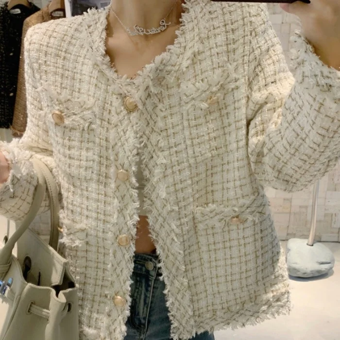 Стильный шикарный кардиган Женский Топ осень 2021 модная короткая куртка Rac |