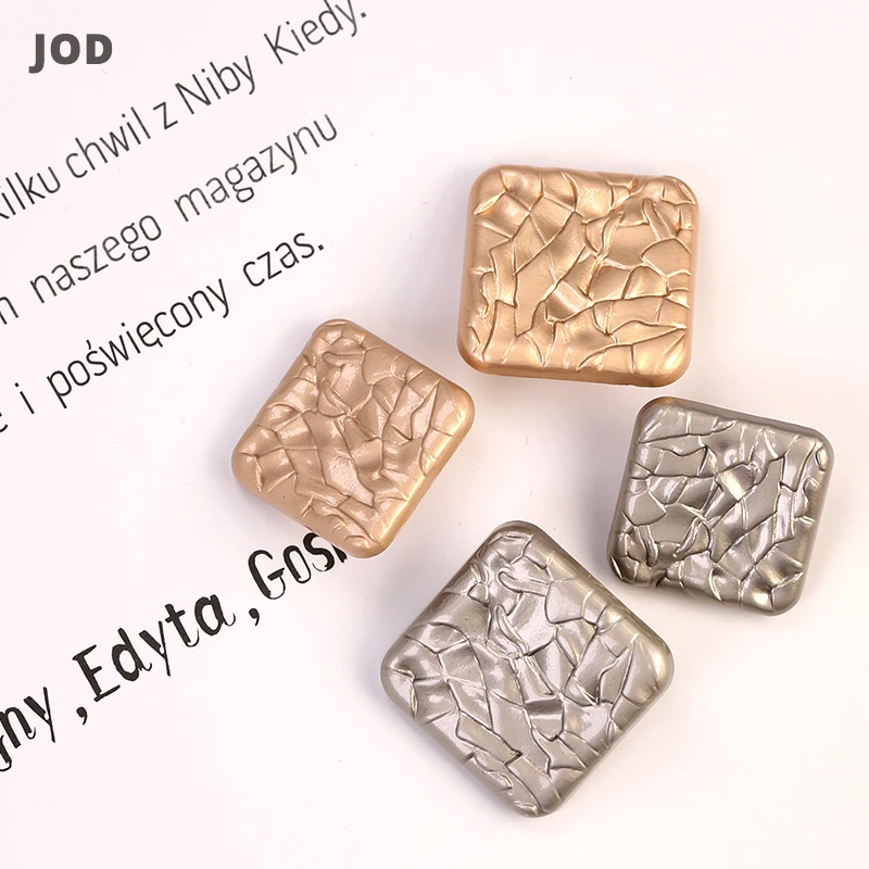 Квадратные металлические пуговицы 25 мм 30 для одежды рукоделия Женское пальто