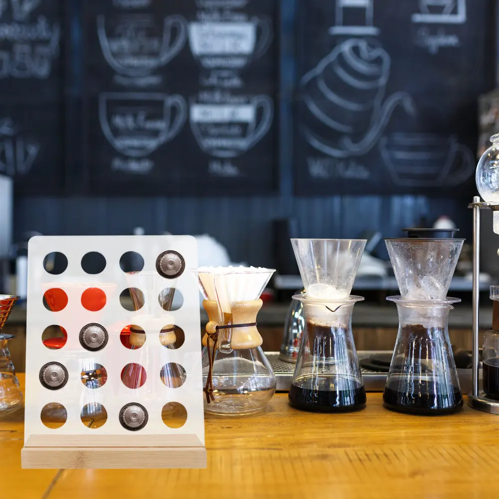 

1Pc Vertical Coffee Capsule Display Rack Creative Coffee Capsule Container