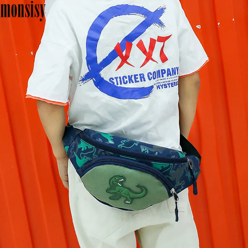 Детская поясная сумка Monsisy 2020 для мальчиков и девочек забавная с