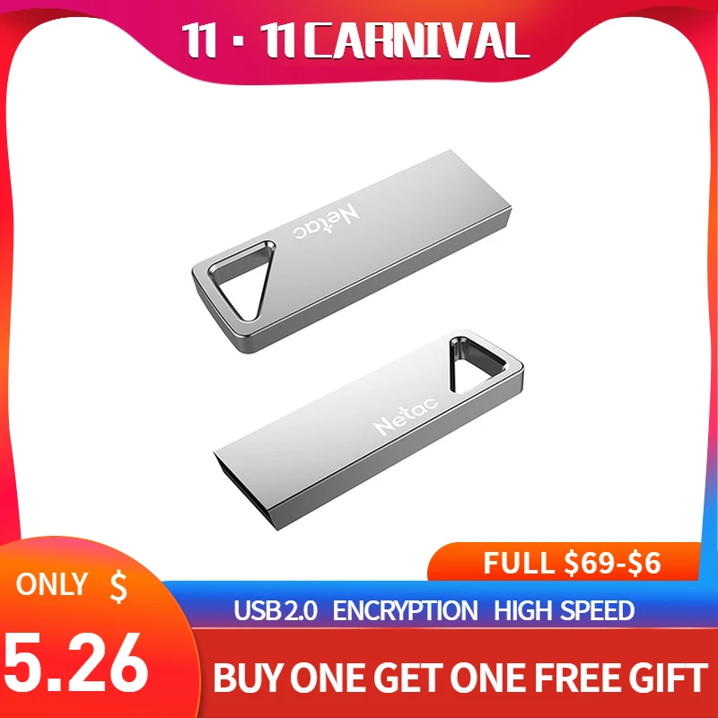Netac U326 Usb 2,0 флеш-накопитель 16 ГБ 32 ГБ 64 Гб водонепроницаемый ударопрочный флеш-накопитель для ПК Mac syste