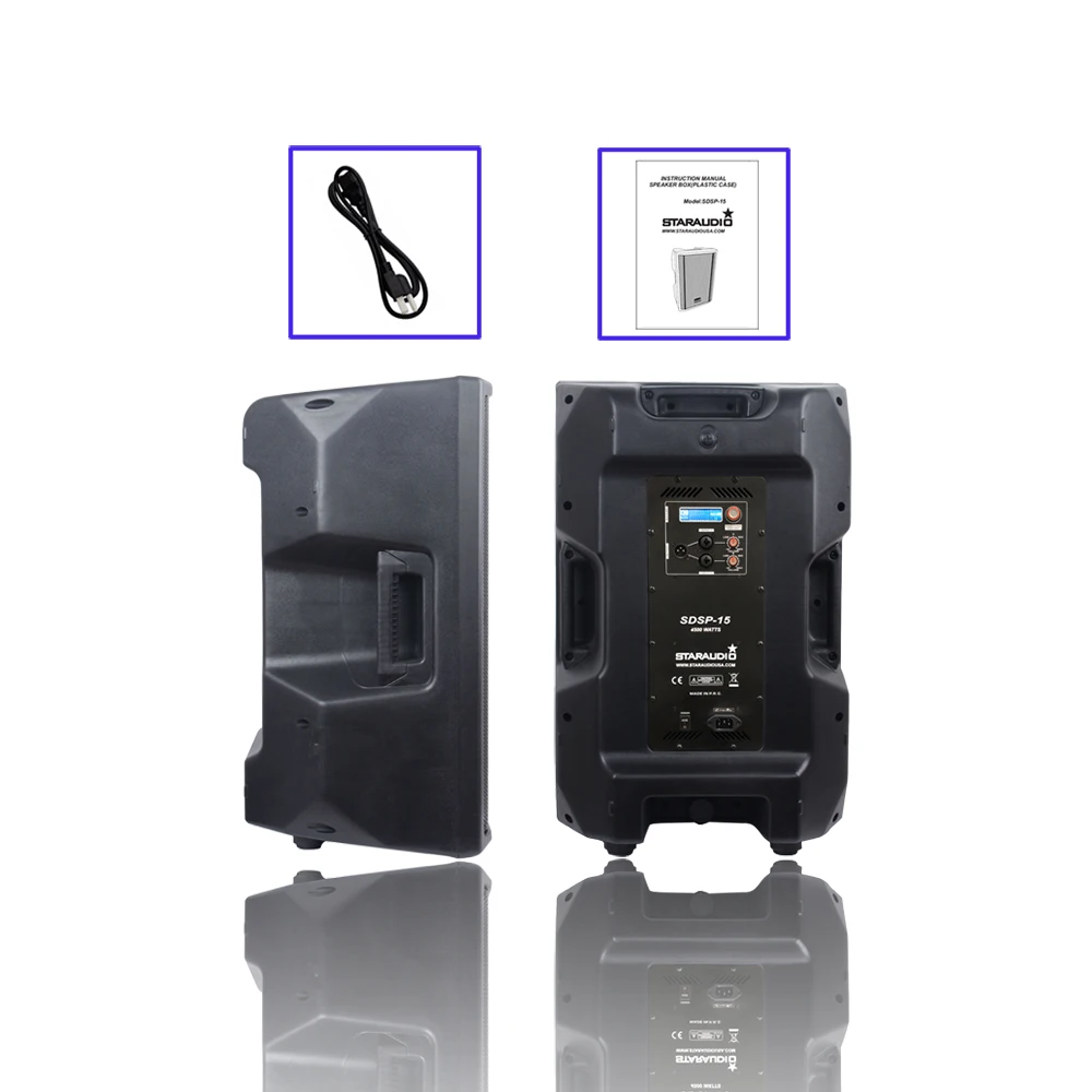 Профессиональная акустическая система с питанием от DJ 4500 Вт 15 дюймов |