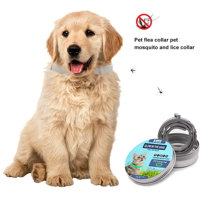 

Removes Flea Tick Collar For Dogs Cats 8 Month Protection Luminous Collar Anti-mosquito Insect Repellent Cat Collar Pet Supplies