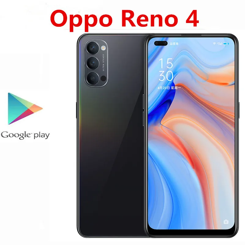 Оригинальный Oppo Рино 4 5G мобильный телефон 48.0MP + 8.0MP 2.0MP 32.0MP 65W Быстрый Зарядное