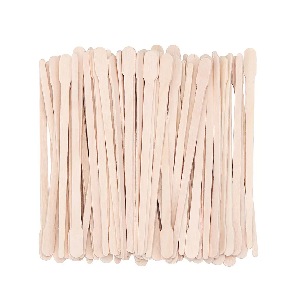 

100Pcs 88mm Disposable Wooden Waxing Stick Wax Bean Wiping Wax Tool Hair Removal Bar Prevent Cross Infection Body Beauty