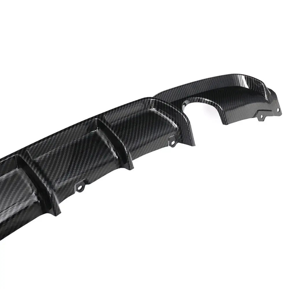 

MagicKit Carbon Fiber Look Rear Bumper Diffuser with Dual Exhaust for BMW F30 F31 M Sport