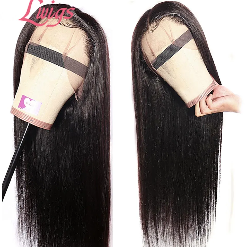 Дешевые бразильские прямые кружевные передние парики с детскими волосами