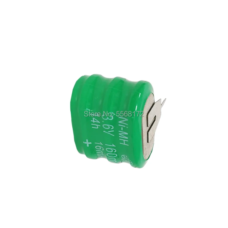 3 6 V 150MAH Ni-MH Кнопка перезаряжаемая батарея для PLC резервного питания данных 2P |