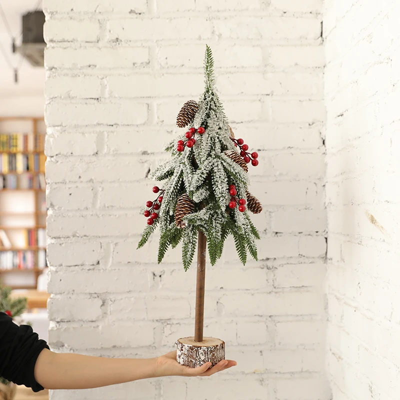 Рождественское украшение настольное мини-украшение с вывернутым снегом для