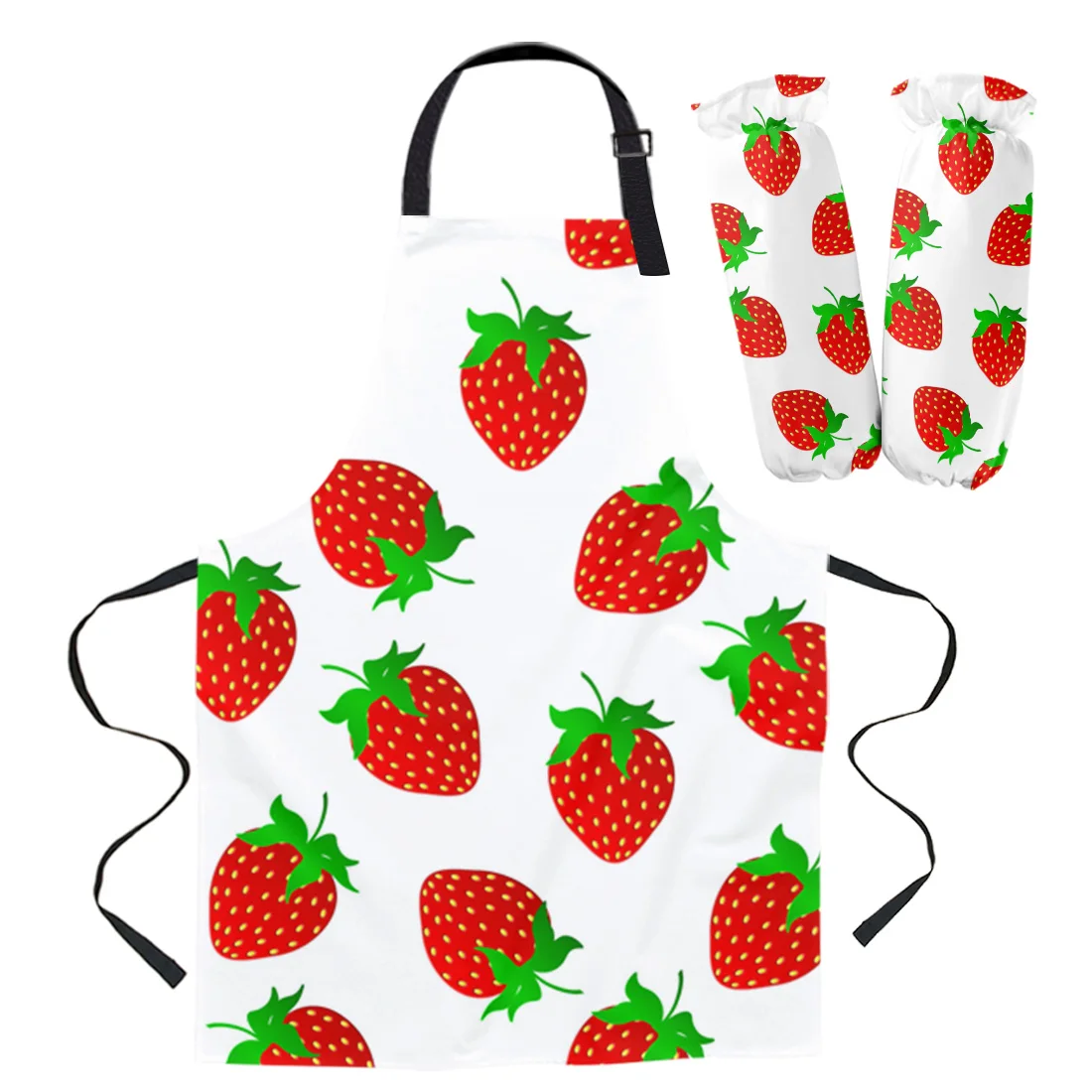 Фруктовый клубничный художественный декоративный фартук для кухни домашняя