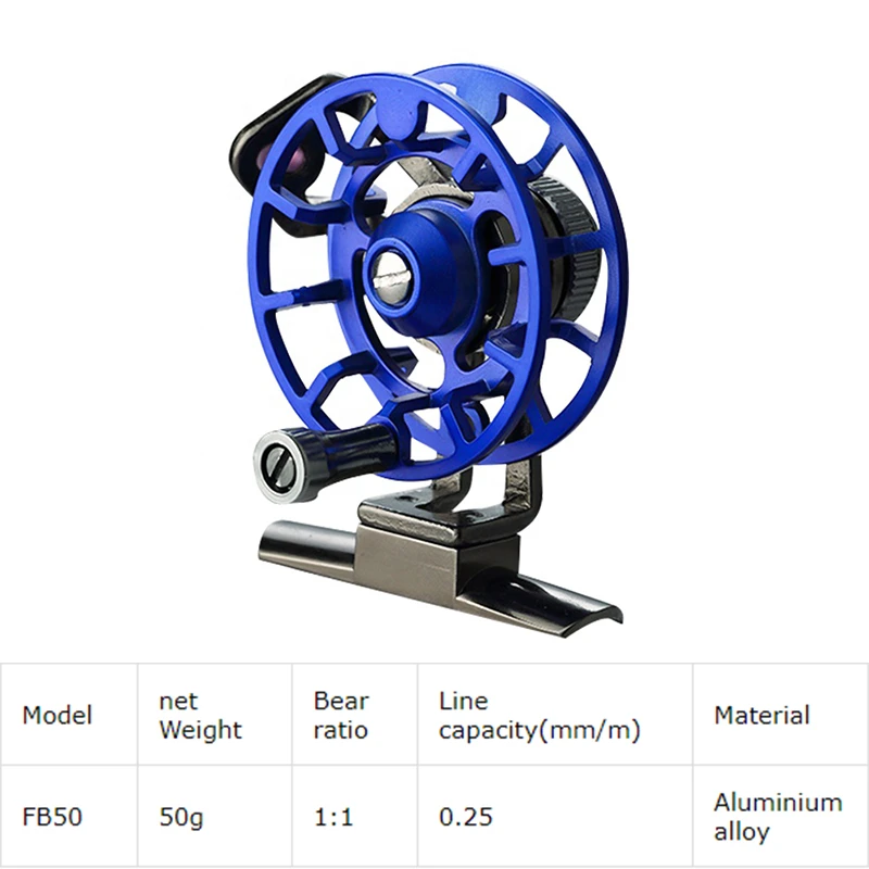 Рыболовные катушки для льда полностью металлические сверхлегкие бывшие синие
