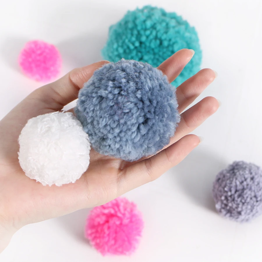 4 размера пушистый шар ткач пластиковый шарик Помпона с ворсом набор игл