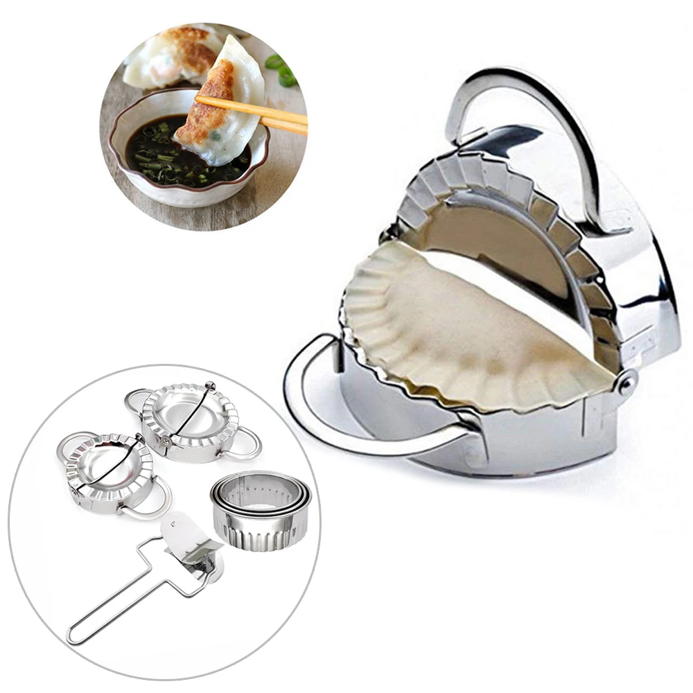 

Dumpling Mold Mould Stainless Steel Dough Presser Maker Cutter Tools Set Kit ravioli cutter kitchen gadgets cocina cozinha