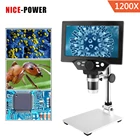 Микроскоп Цифровой паяльный электронный, с 7-дюймовым ЖК-дисплеем HD и встроенным литиевым аккумулятором