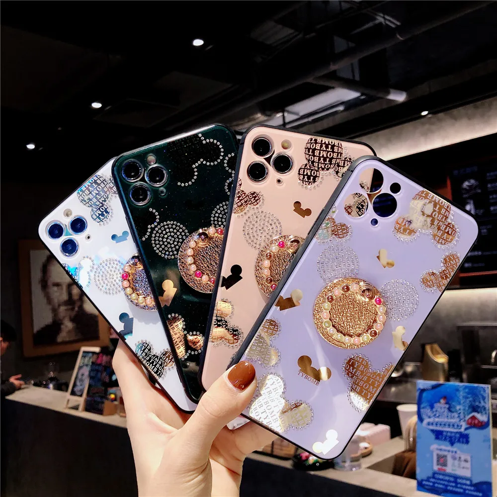 Роскошный чехол для телефона с роскошным Зеркалом Для iphone 12 11promax mini x xs xr 7