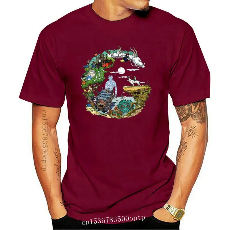 

Studio Ghibli Anime Art Mens Short Sleeve T-Shirts