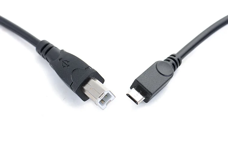Micro usb Мужской к USB 2,0 B Мужской данных OTG кабель телефон планшет к электронному фортепиано барабана