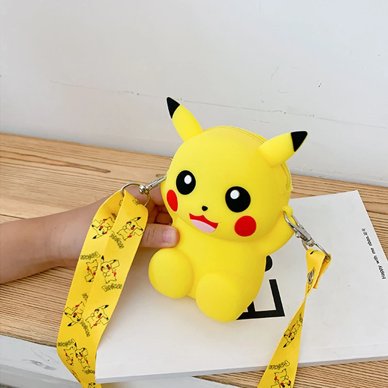 Силиконовый кошелек для монет с покемоном Пикачу чармандером Сквиртл кавайный