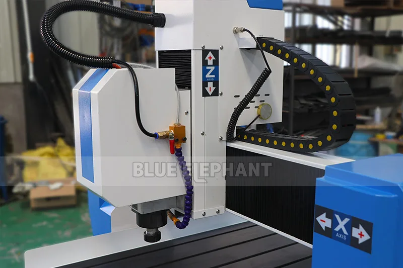 Blue elephant 6090 рекламный фрезерный станок с ЧПУ 3 кВт Италия HSD шпиндель с воздушным охлаждением станок с ЧПУ 600*900 мм рабочая зона