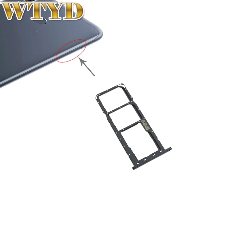 Лоток для SIM-карты смартфона ASUS + лоток карты Micro SD Asus Zenfone Max M2 ZB633KL сменный