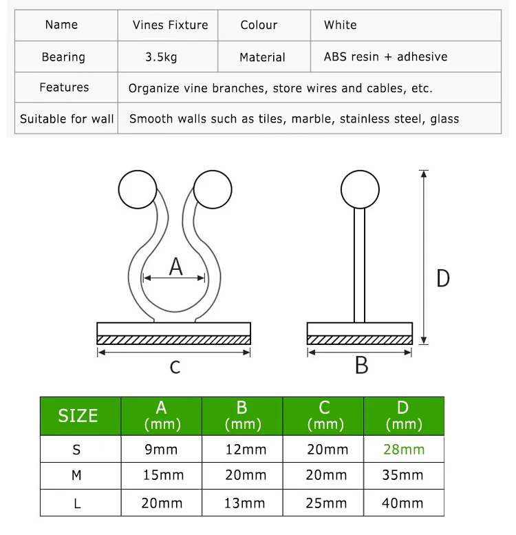 

50pcs Invisible Wall Rattan Clamp Clip Plant Garden Tool Invisible Wall Vine Climbing Sticky Hook Rattan Fixed Clip Bracket