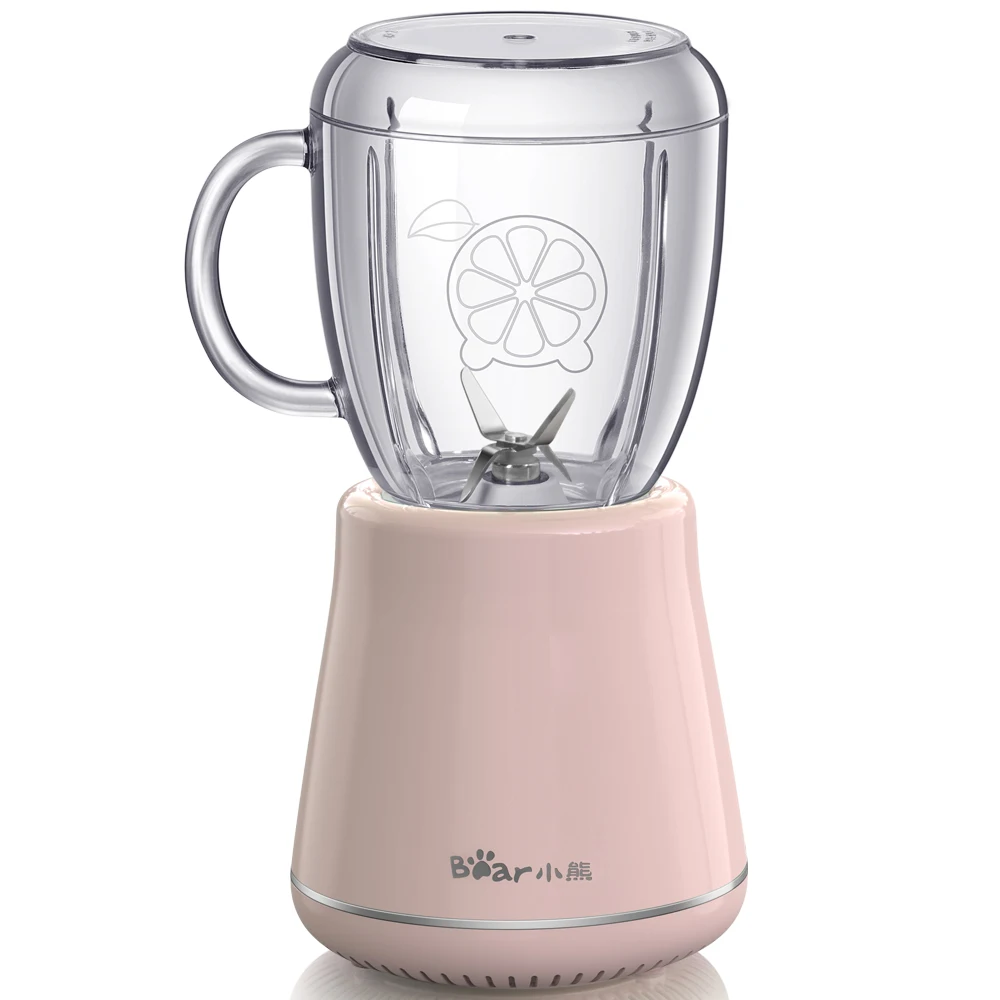 220V 600ML бытовая электрическая соковыжималка Портативный фруктовый сок блендер