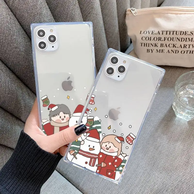 

Lace wedding couple Phone Case Transparent for iPhone 7 8 11 12 s mini pro X XS XR MAX Plus cover Clear mobile bag