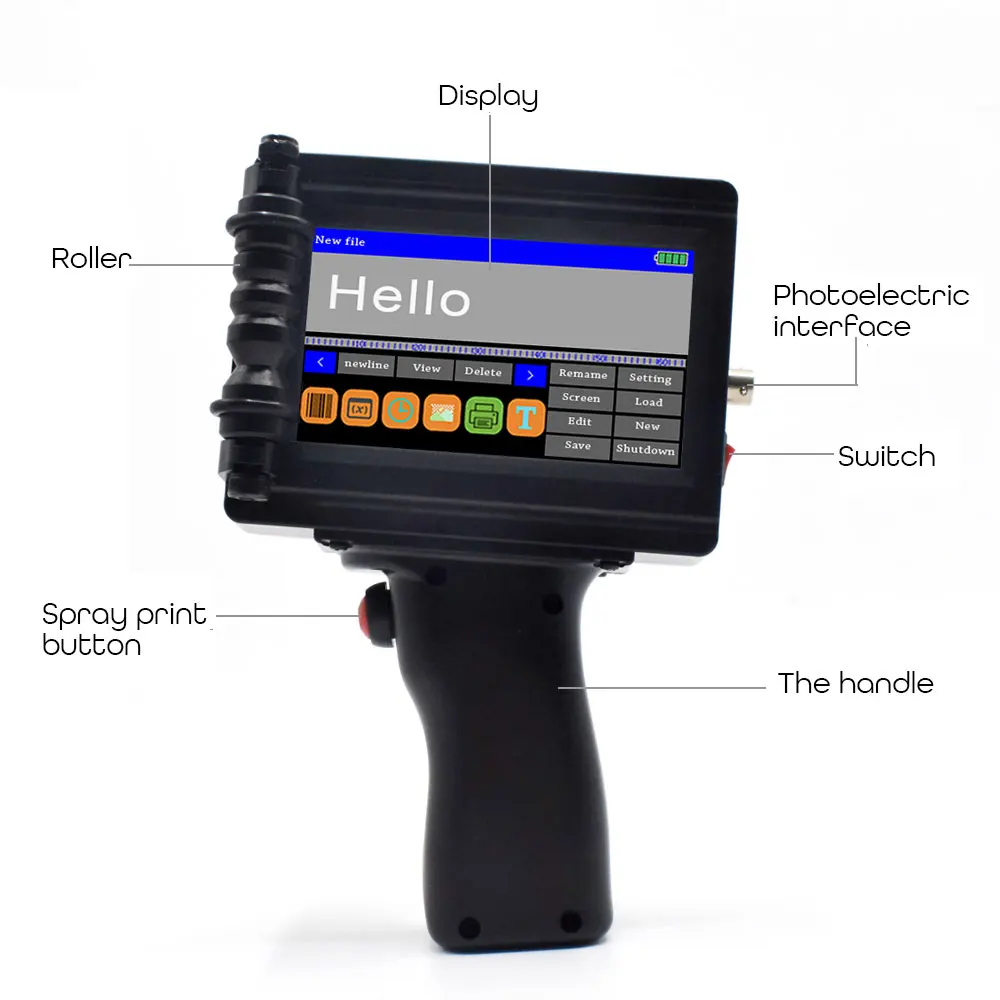 Бесплатная доставка портативный мини струйный принтер ручная Этикетка печатная