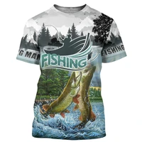 mens 3d printing short sleeved t shirt carp fishing harajuku clothes casual fashion summer fishing mens clothing 2021 models