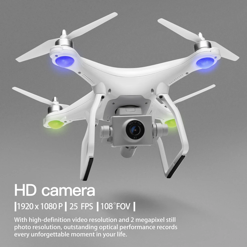 Двойной gps Дроны с камерой HD 5G WiFi FPV Дрон бесщеточный двигатель траектория полета Гравитация датчик gps Смарт следование Радиоуправляемый Дрон X1