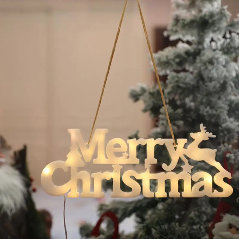 

Merry Christmas Modeling Lights Christmas Tree Decoration Window Garden Light Ornament Room Layout Color Lights Pendant