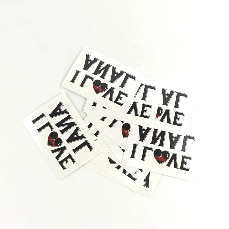 I Love анальный Куклер временная татуировка Фетиш для горячей жены|Временные тату| |