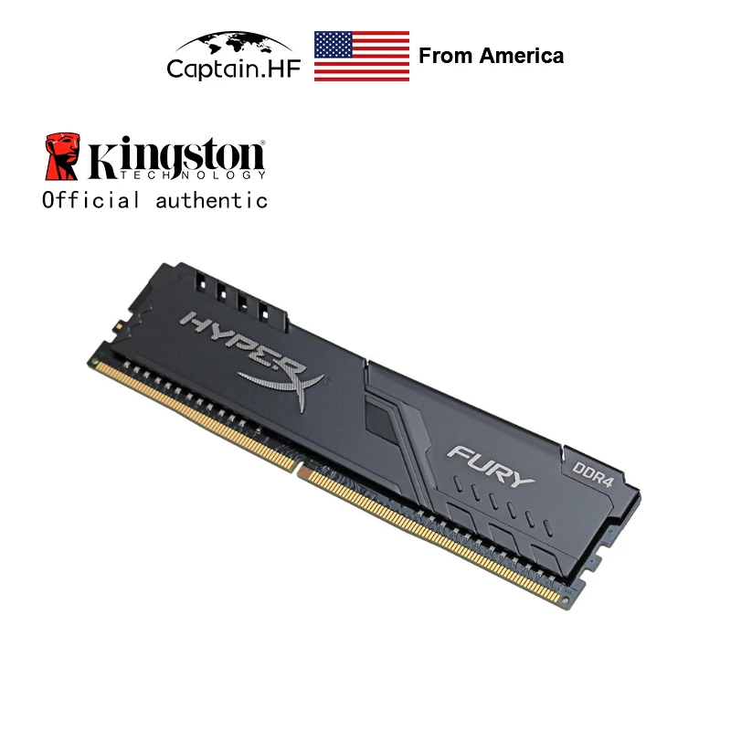 US Captain Модуль Памяти Hyper X FURY DDR4 3200 CL16 288 Pin DIMM 8GB 16GB Поддерживает Профили