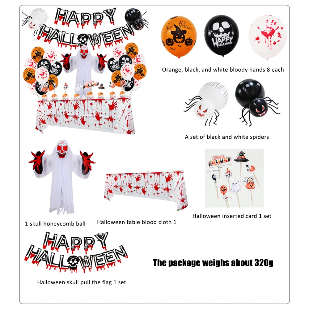 

1 Set Halloween Pumpkin Ghost Balloons Decorations Spider Foil Balloons Inflatable Toys Bat Globos Halloween Party Supplies