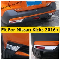 yimaautotrims accessories for nissan kicks 2016 2020 abs chrome front rear fog lights lamps decor cover trim exterior kit
