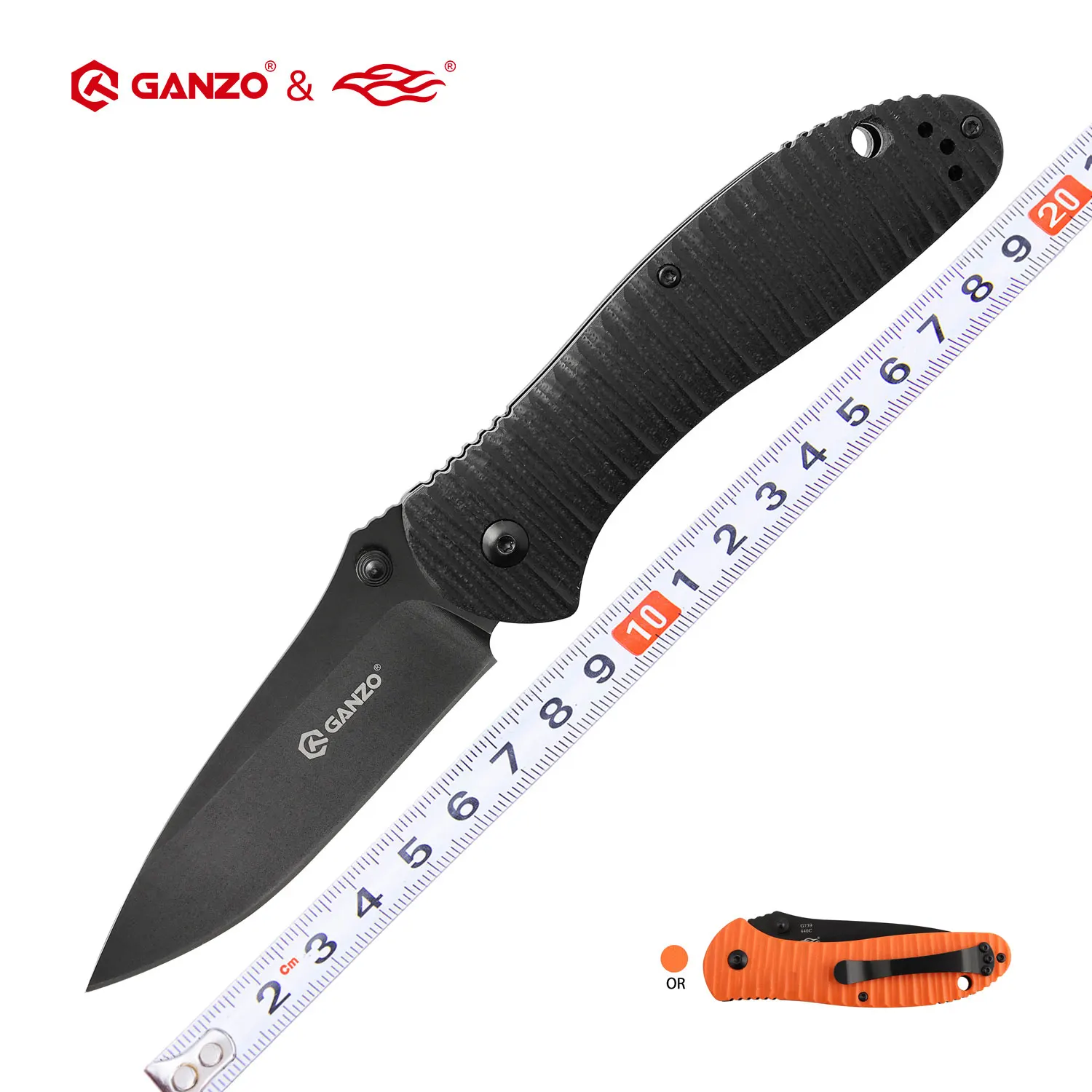 Складной нож Firebird Ganzo G7393P 440C тактический карманный Клинок с лезвием G10 для