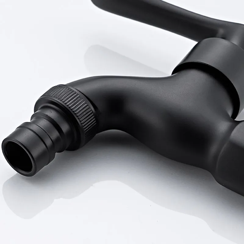 Черный Смеситель Для Холодной Воды С Одной Ручкой Настенный Стиральной Машины