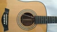 free shipping Dreadnaught accoustic non-cutaway all solid wood handmade acoustic electric guitar
