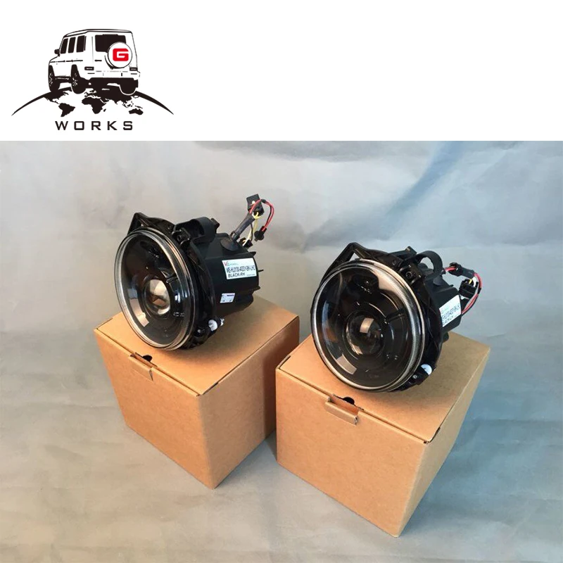 Передние фары W463 для 1990-2008y серебристые и черные G класса G500 G55 G63 G350 светодиодный |