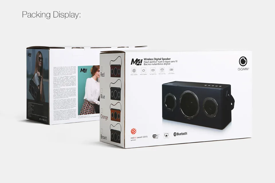 GGMM M4 Bluetooth динамик портативный динамик беспроводной WiFi динамик аудио HiFi стерео звук с басами для iOS Android Windows