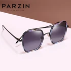 Женские поляризованные солнцезащитные очки PARZIN, Large Square TR90 Frame 2019 Ретро женские очки для вождения UV400