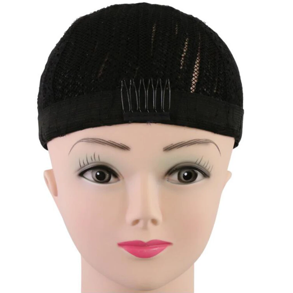 Черные накладки на волосы для париков эластичные плетеные крючком черных женщин|