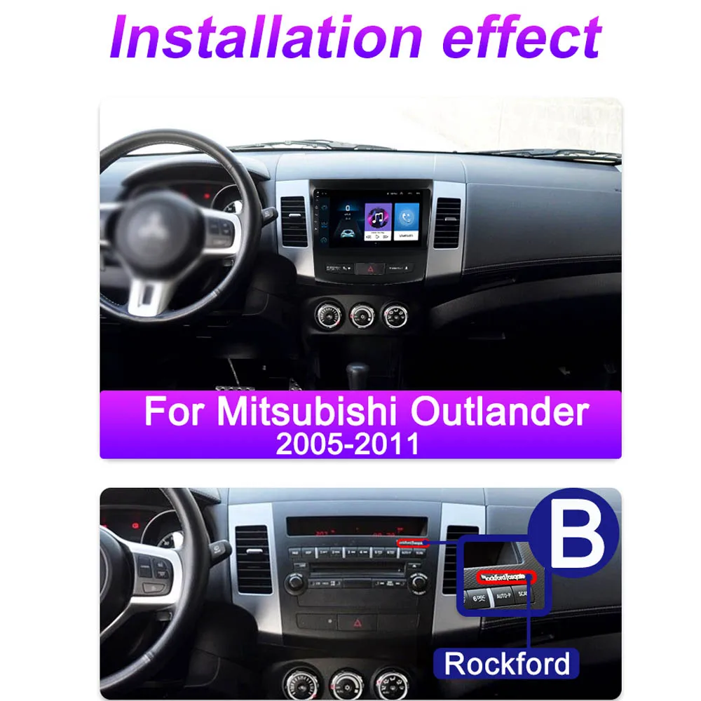 Для Mitsubishi Outlander Xl 2 для Citroen C-Crosser Peugeot 4007 Android автомобильный радиоприемник