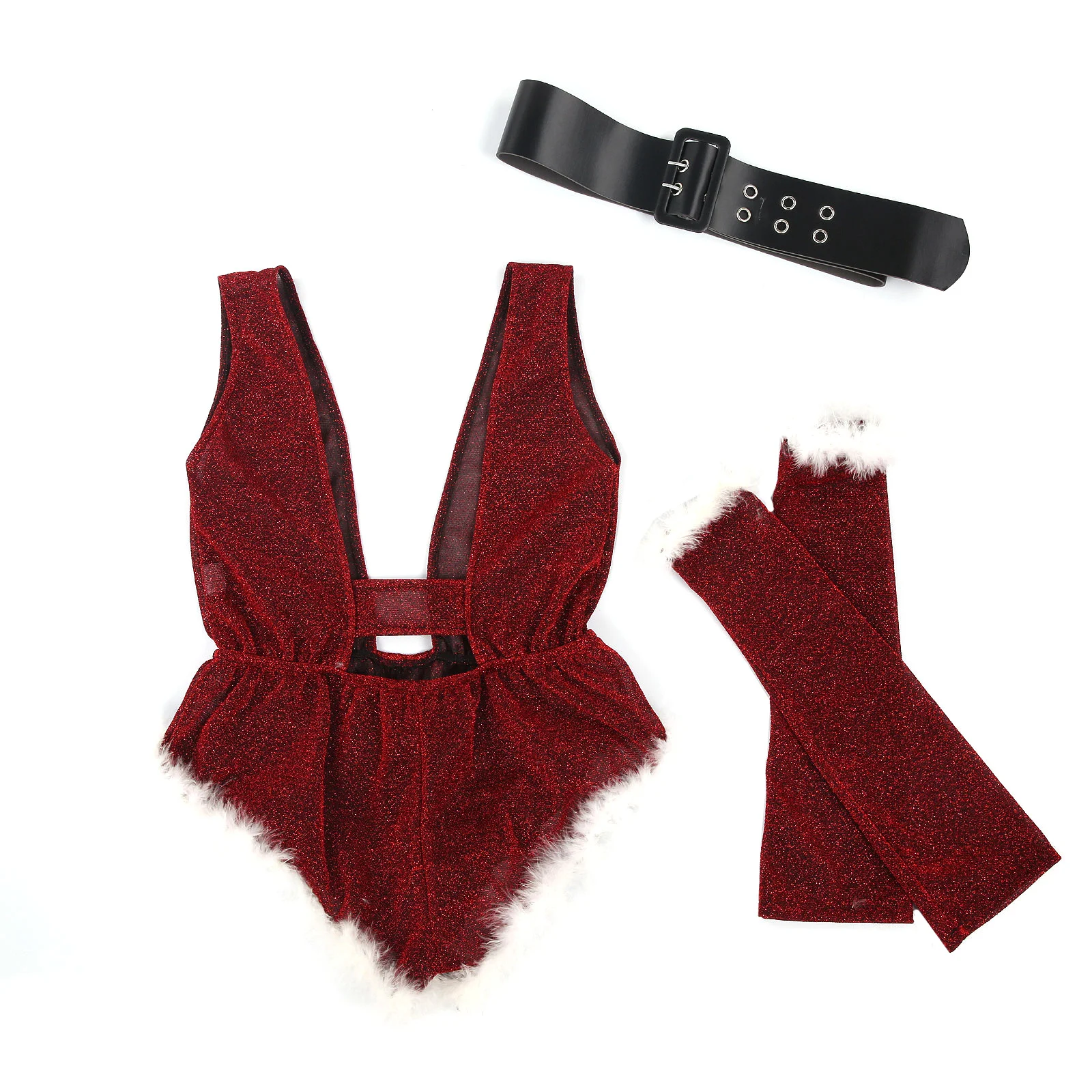 4 шт. женские рождественские комбинезоны с V-образным вырезом | Тематическая