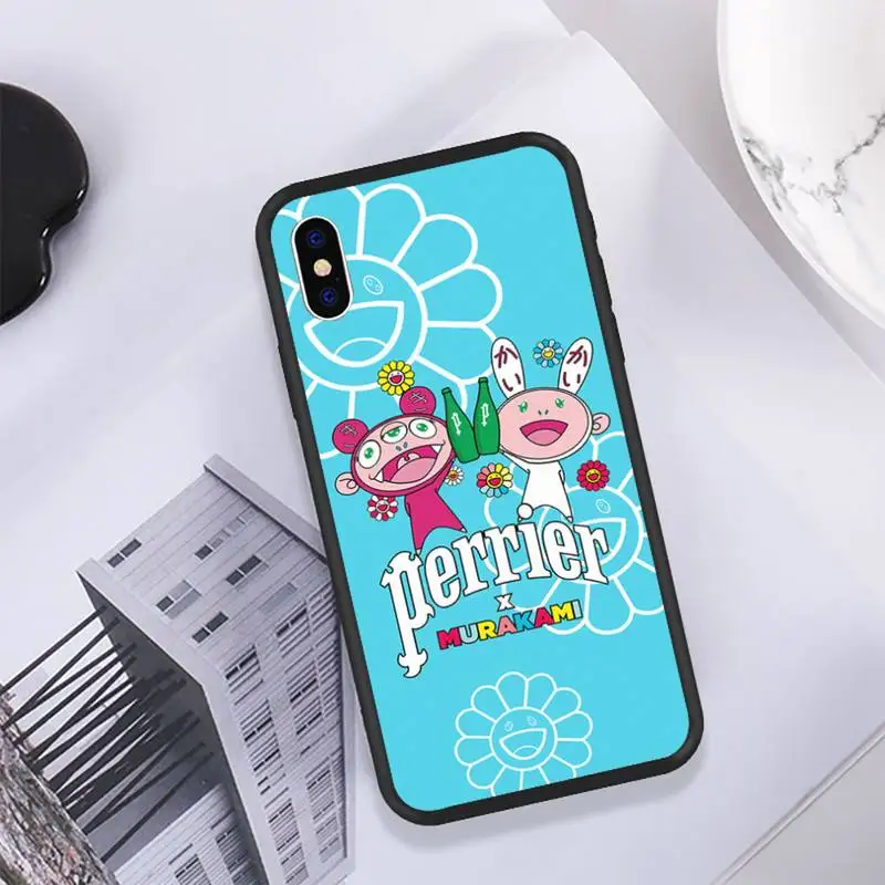 

Perrier Soda Phone Case For IPhone 11 12 Pro Max 6 6s 7 8 Plus XS XR 12mini SE 2020 Black Soft TPU Cover Silicone Coque