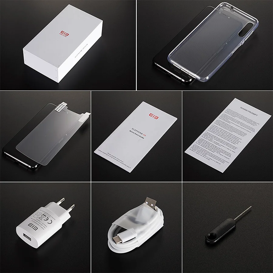 ELEPHONE A5 6 ГБ 128 смартфон четыре ядра MTK6771 18 ''FHD + безрамочный экран с Экран 20MP